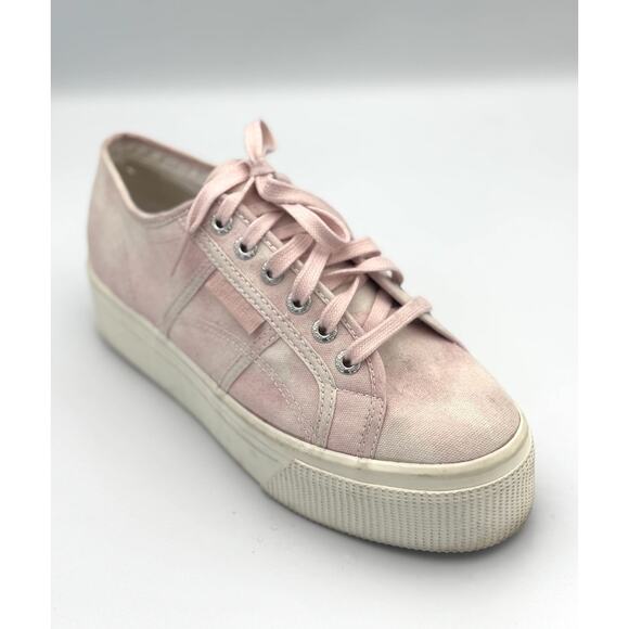 Superga Shoes - Superga 2790 Platform Sneakers Pink Tye Dye Women's Shoes Size 7.5